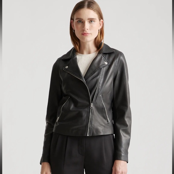 Quince Jackets & Blazers - Quince Leather Jacket